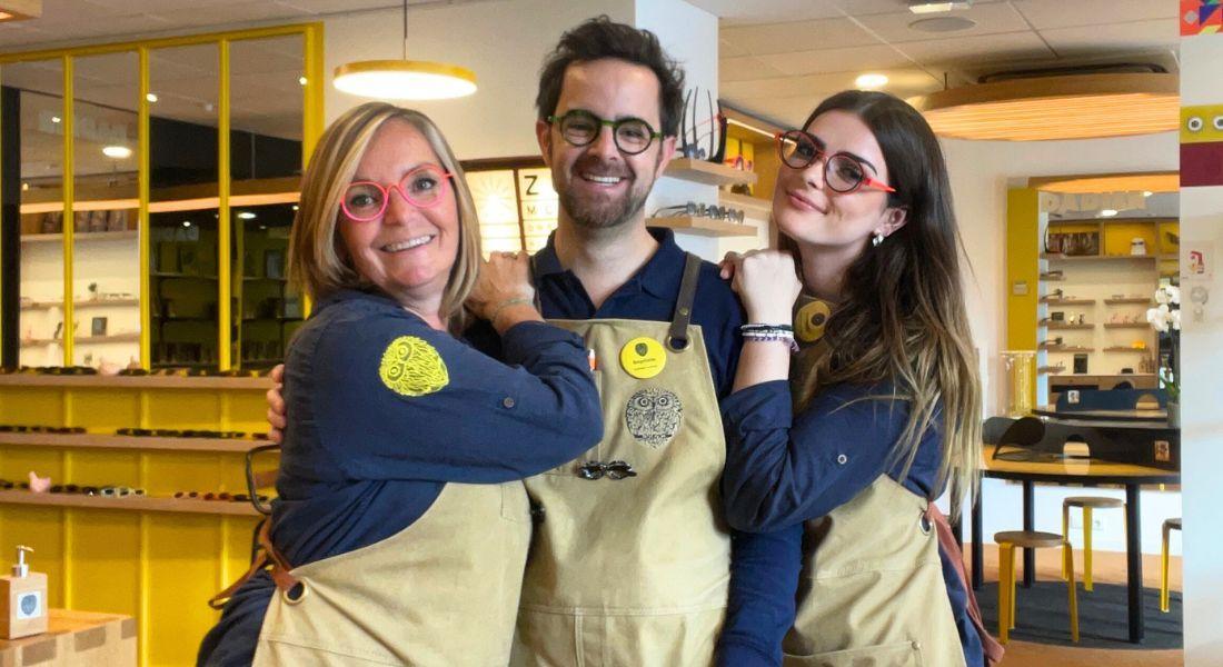 équipe dadier avec lunettes theo